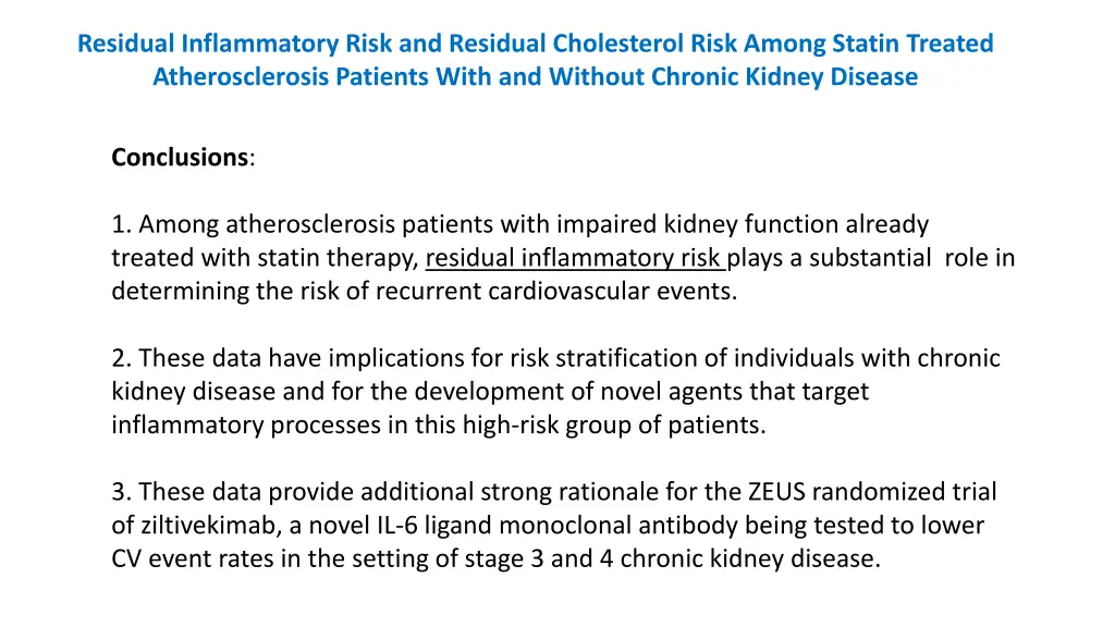 residual inflammatory risk and residual 2