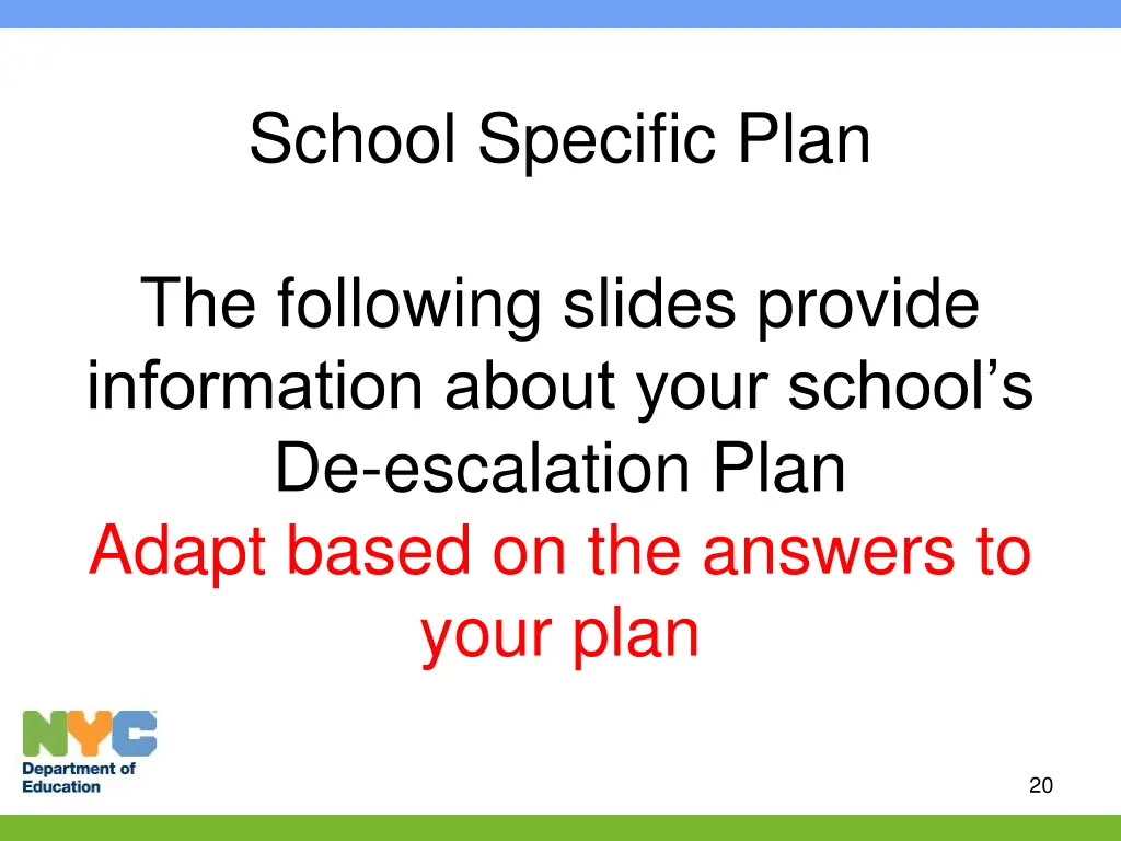 school specific plan