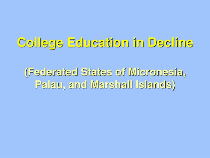 college education in decline