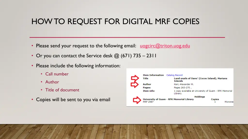 how to request for digital mrf copies