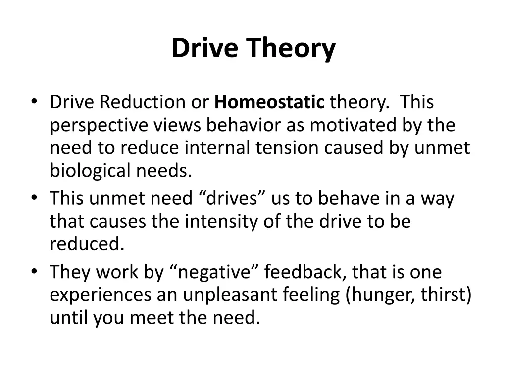 drive theory