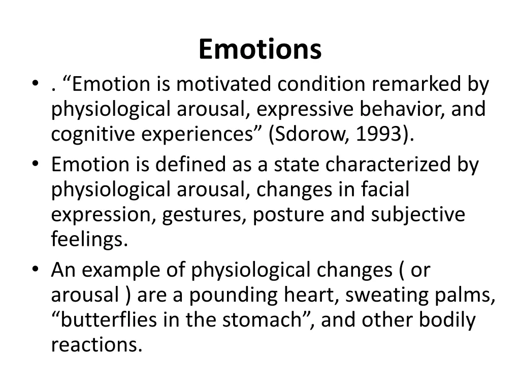 emotions