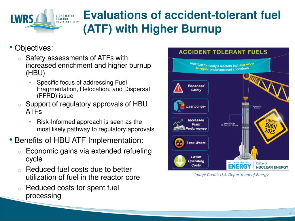 evaluations of accident tolerant fuel atf with