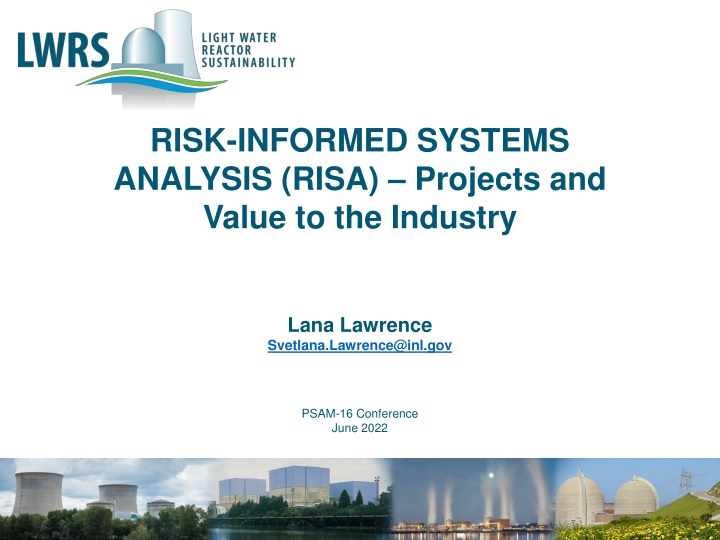 risk informed systems analysis risa projects