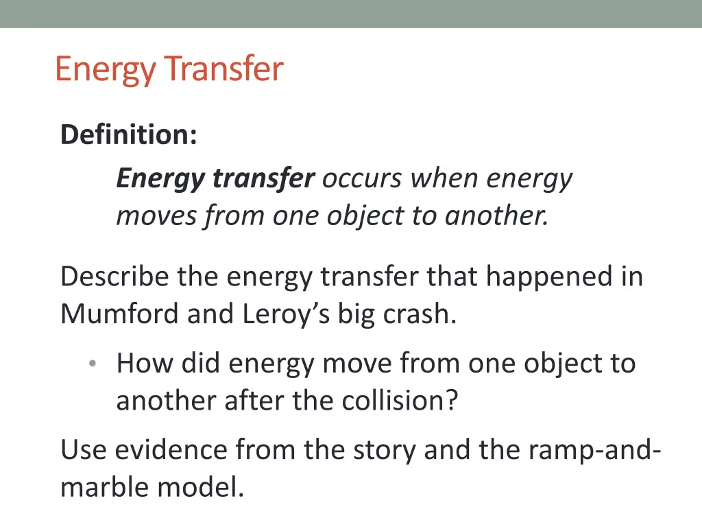 energy transfer