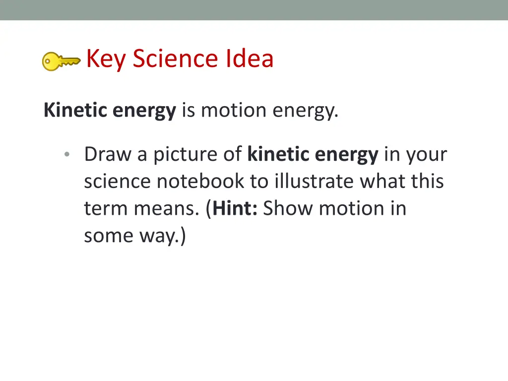 key science idea