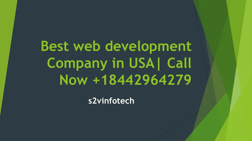 best web development company in usa call