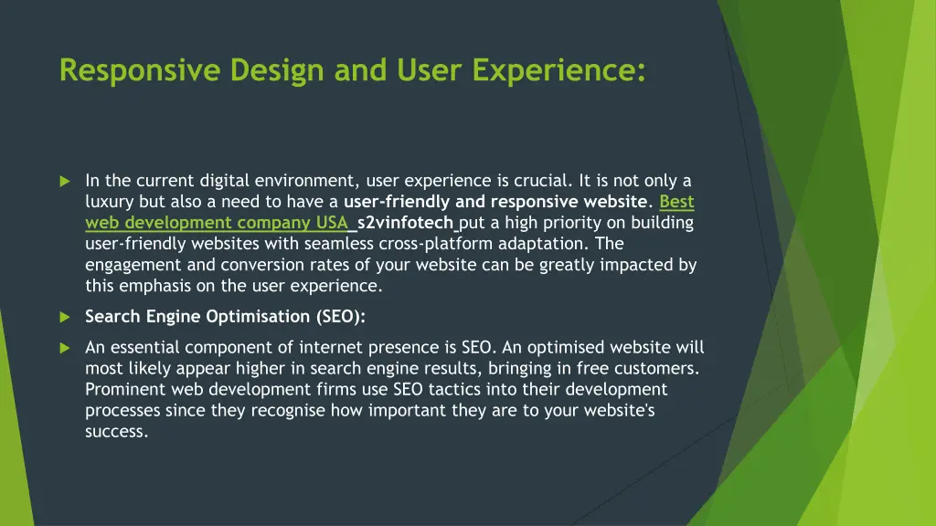 responsive design and user experience