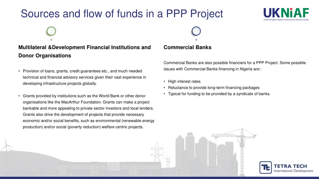 sources and flow of funds in a ppp project