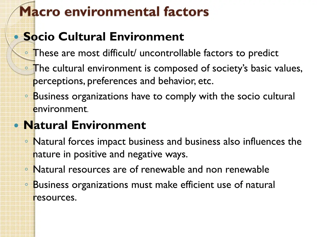 macro environmental factors 2