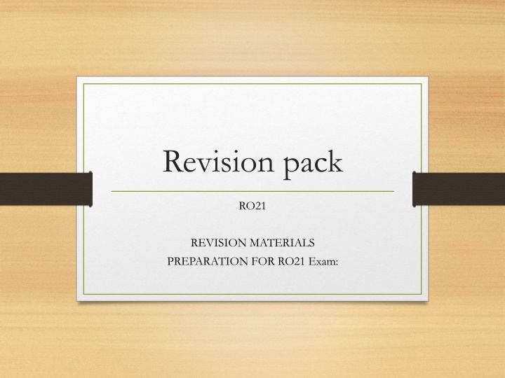 revision pack