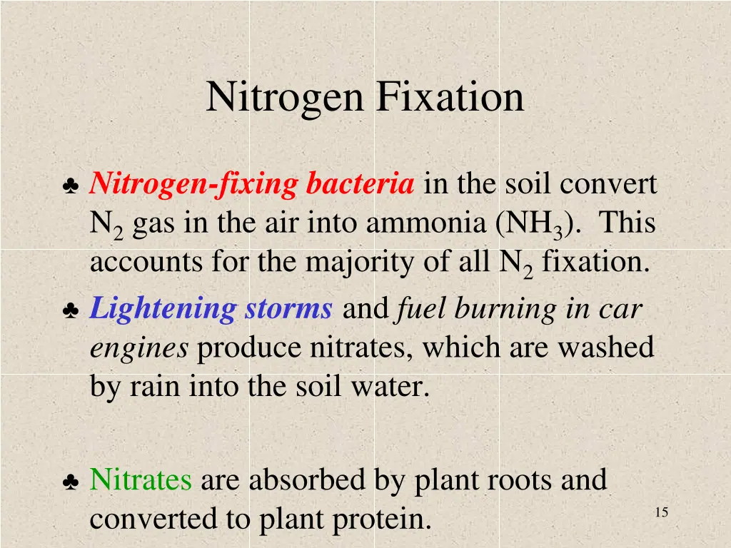 nitrogen fixation