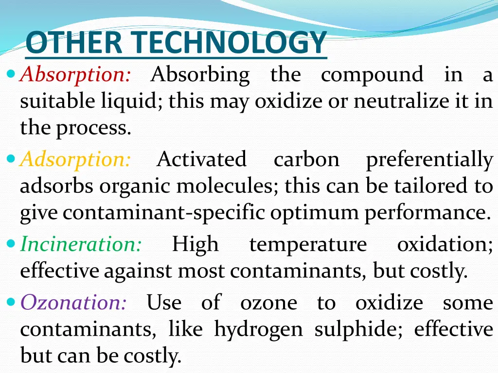 other technology absorption absorbing