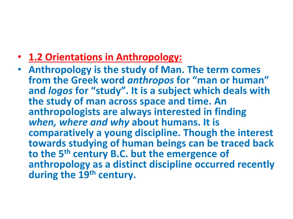 1 2 orientations in anthropology anthropology