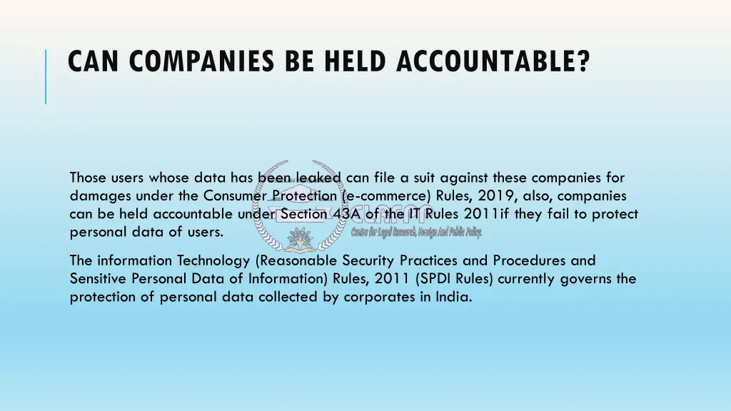 can companies be held accountable