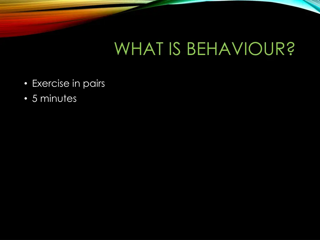 what is behaviour