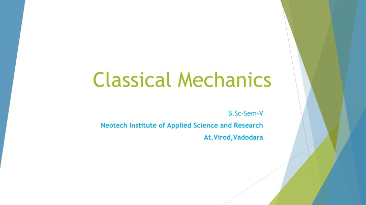 classical mechanics