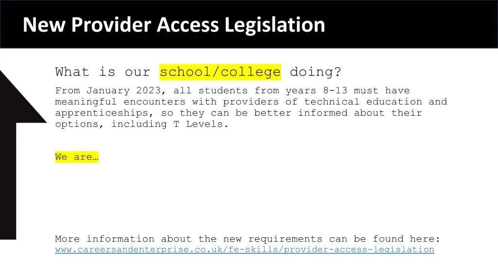 new provider access legislation