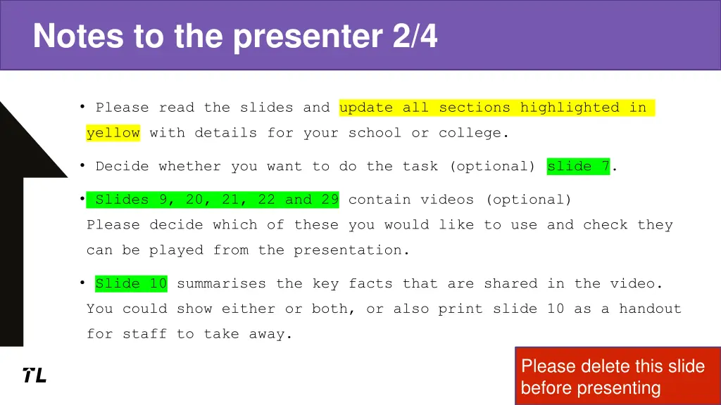 notes to the presenter 2 4