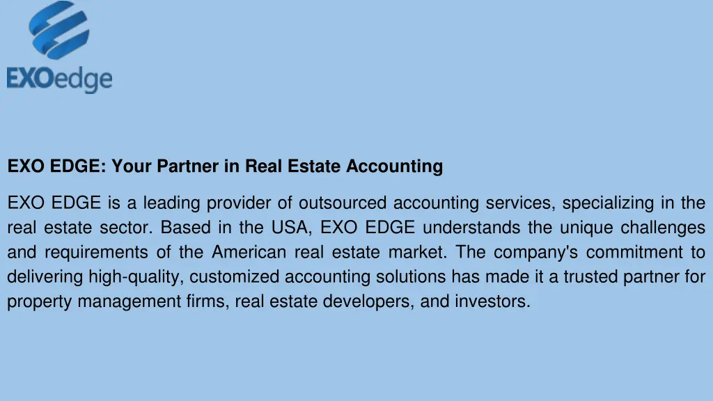 exo edge your partner in real estate accounting