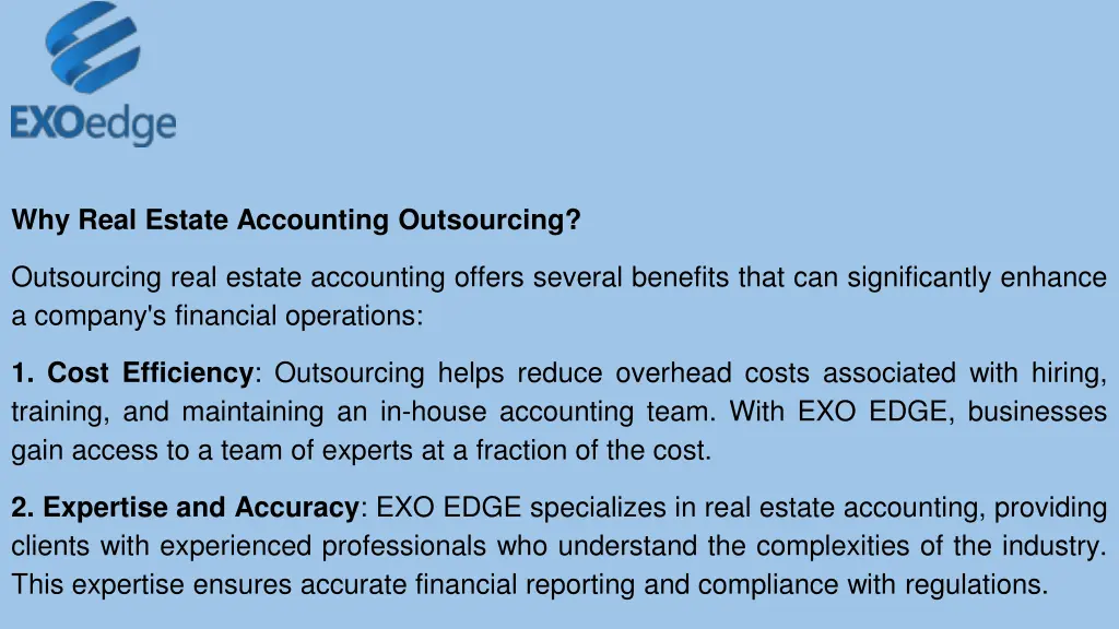 why real estate accounting outsourcing