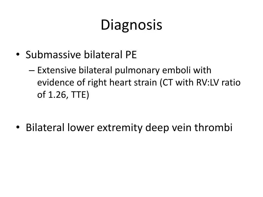 diagnosis