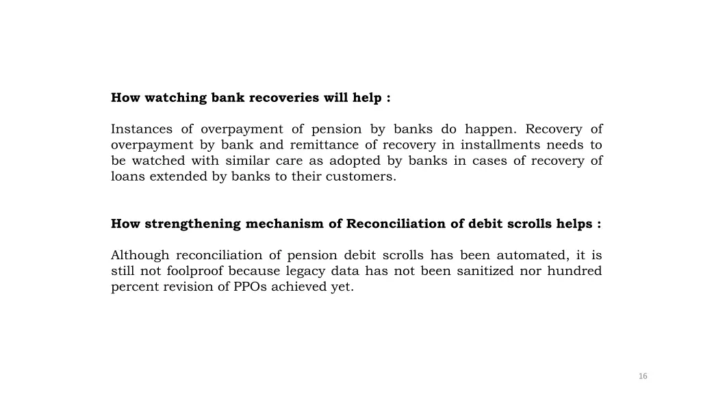 how watching bank recoveries will help