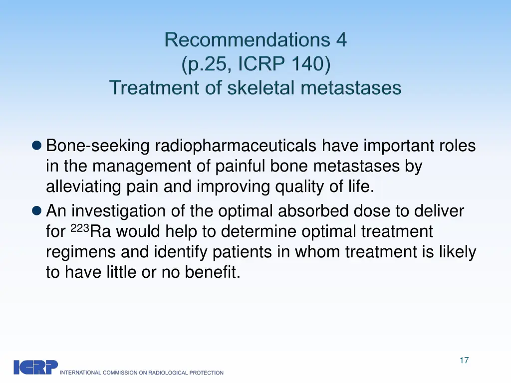 bone seeking radiopharmaceuticals have important