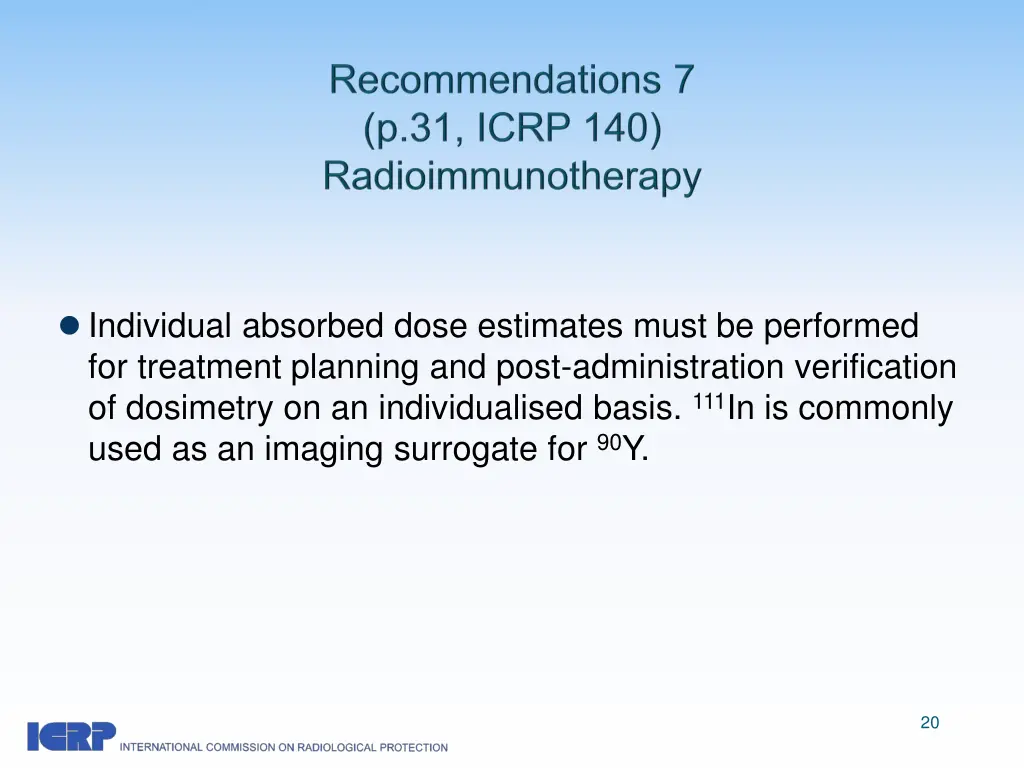 individual absorbed dose estimates must