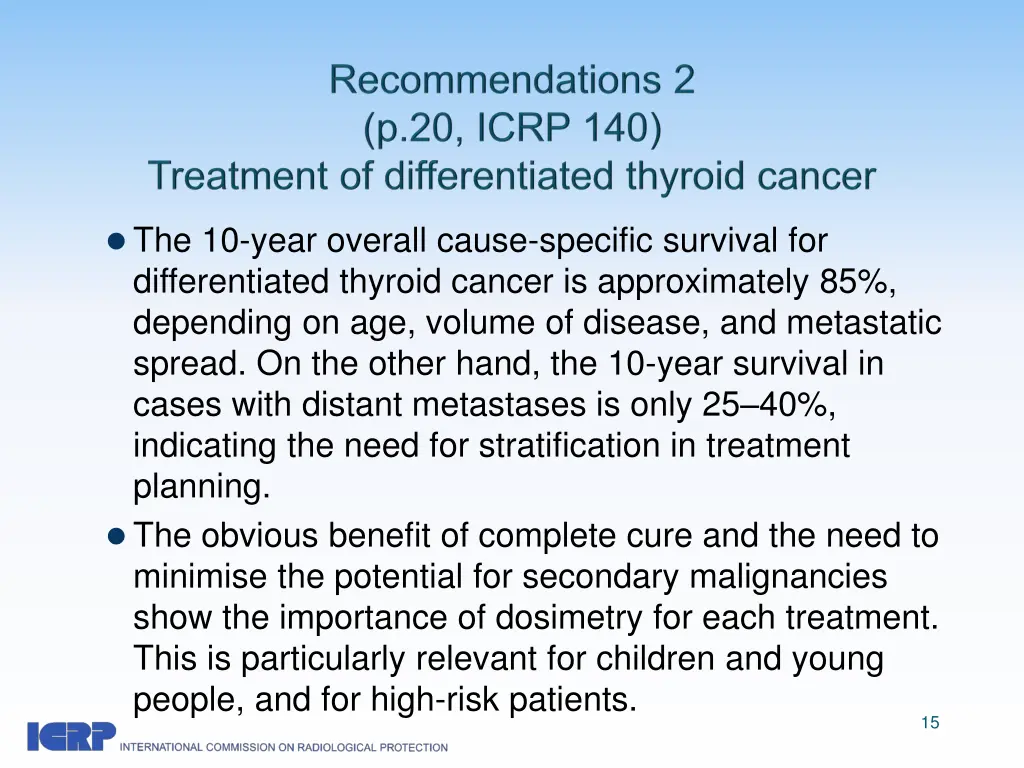 the 10 year overall cause specific survival