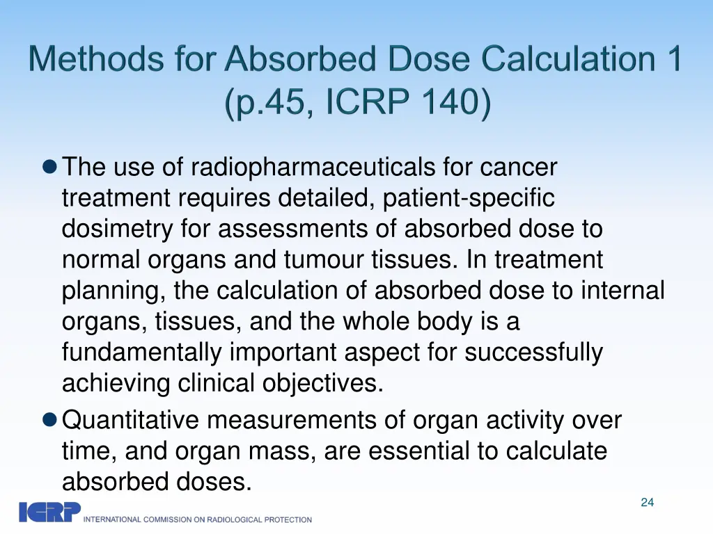 the use of radiopharmaceuticals for cancer