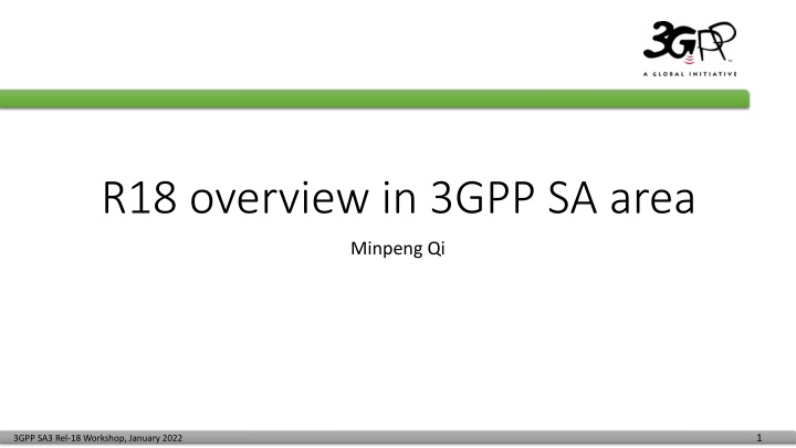 r18 overview in 3gpp sa area