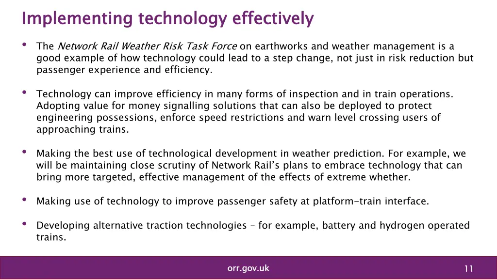 implementing technology effectively the network