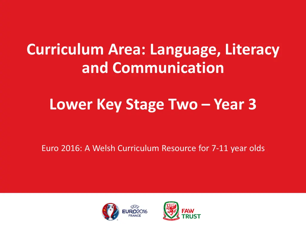 curriculum area language literacy