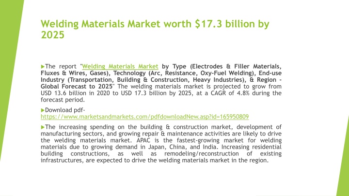 welding materials market worth 17 3 billion