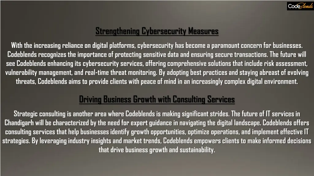 strengthening cybersecurity measures