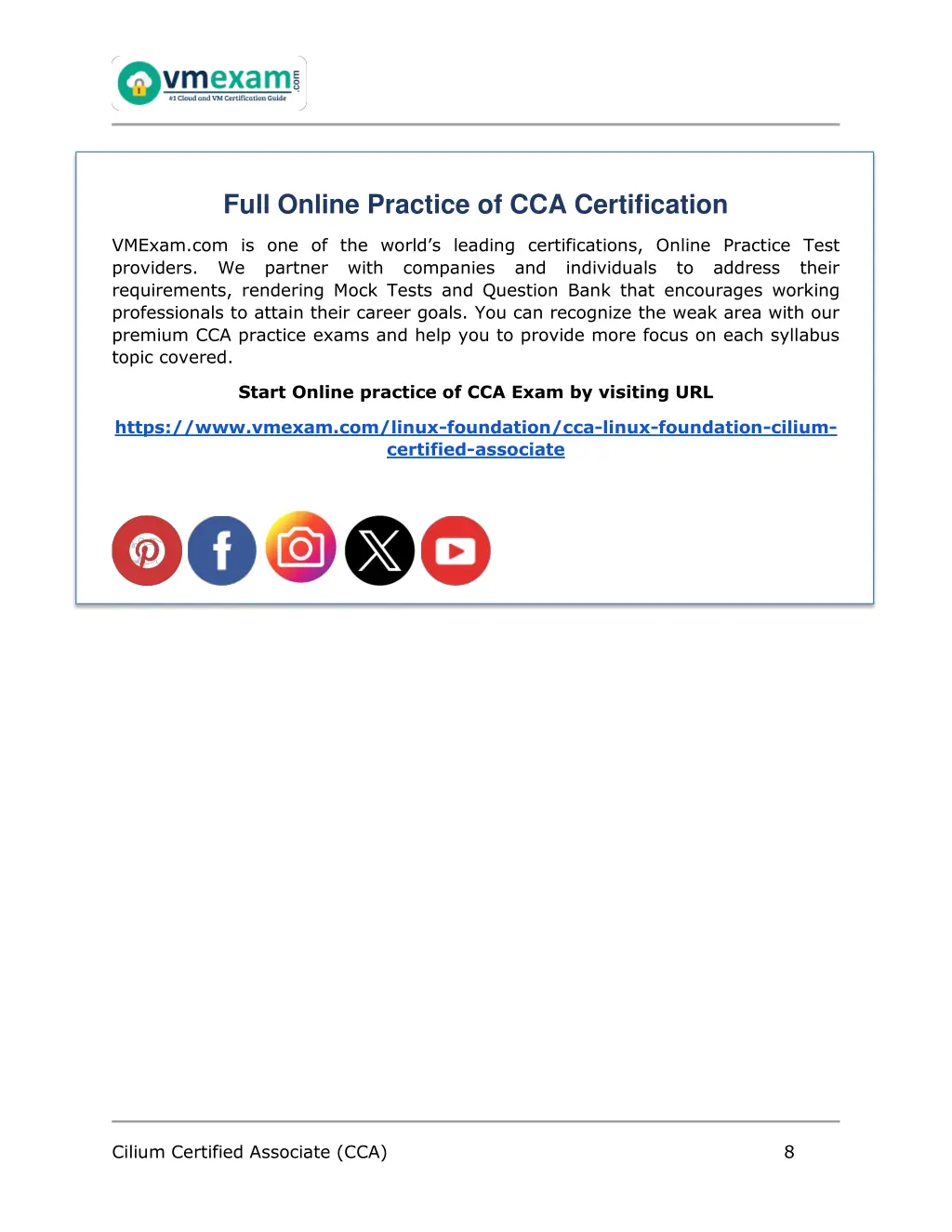 full online practice of cca certification