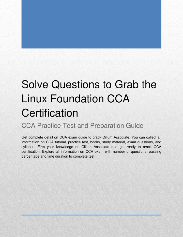 solve questions to grab the linux foundation