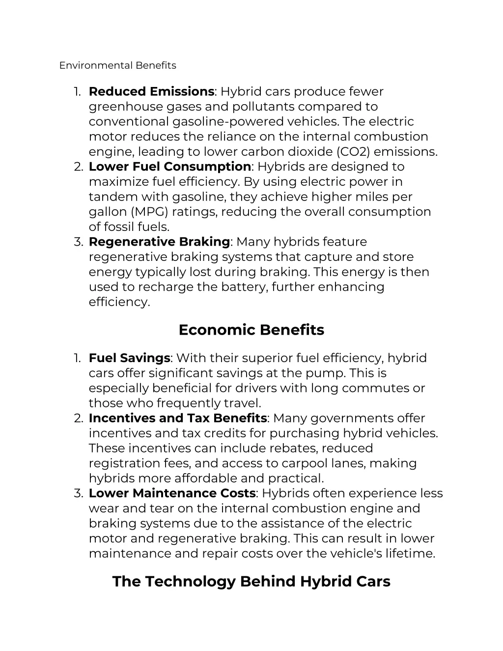 environmental benefits