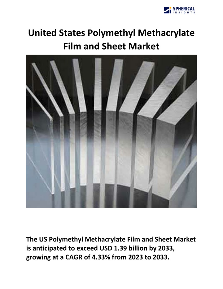 united states polymethyl methacrylate film