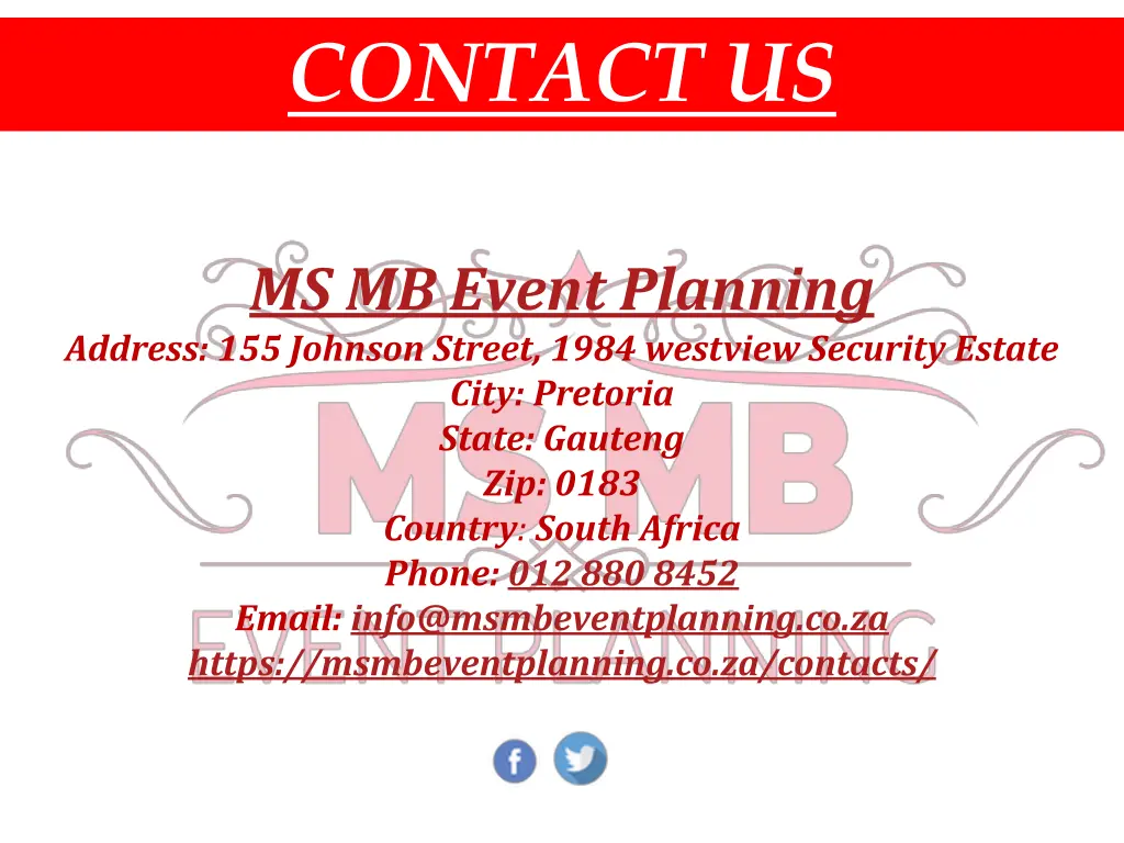 contact us