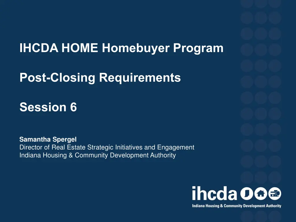 ihcda home homebuyer program