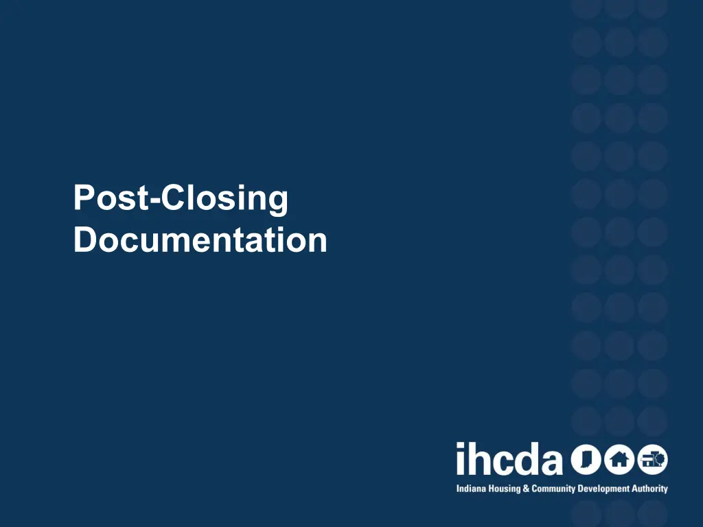 post closing documentation