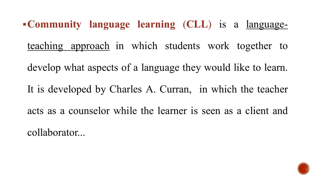 community language learning cll is a language