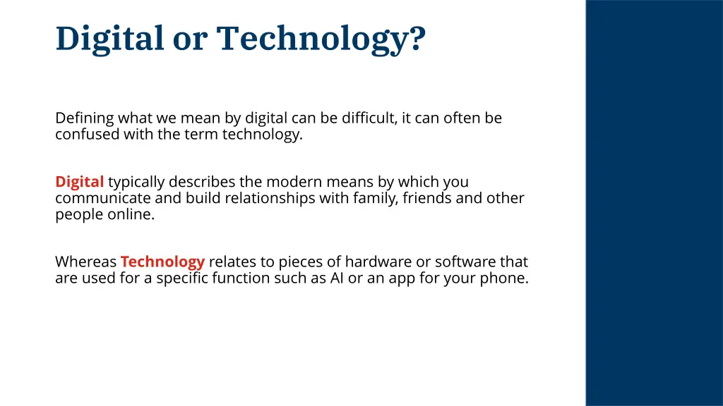 digital or technology