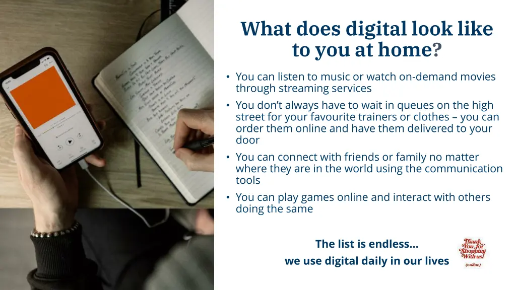 what does digital look like to you at home