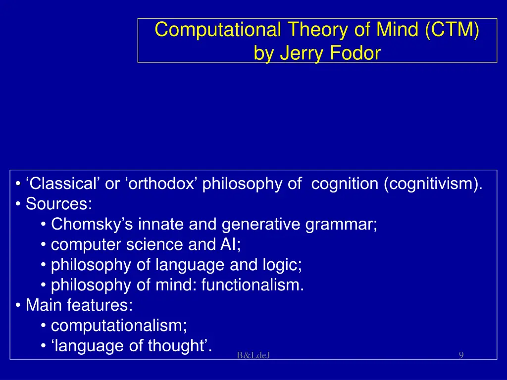 computational theory of mind ctm by jerry fodor