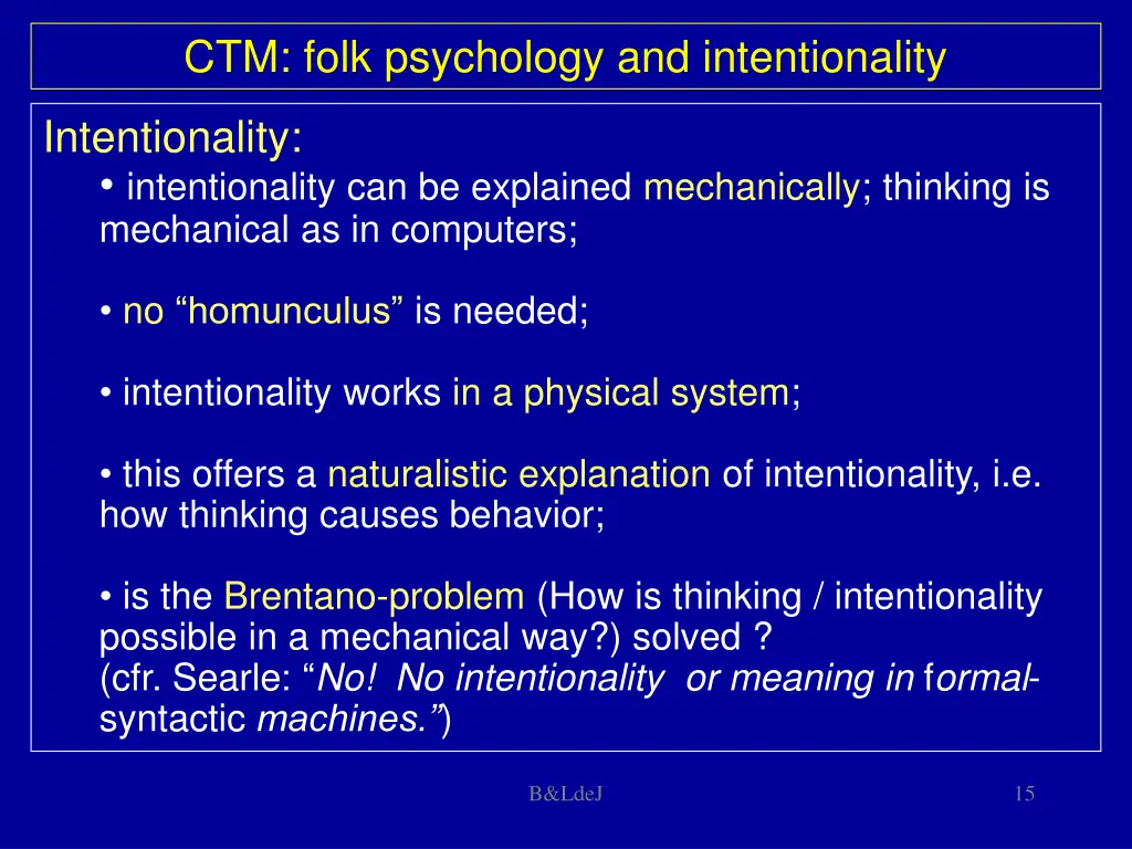 ctm folk psychology and intentionality 1