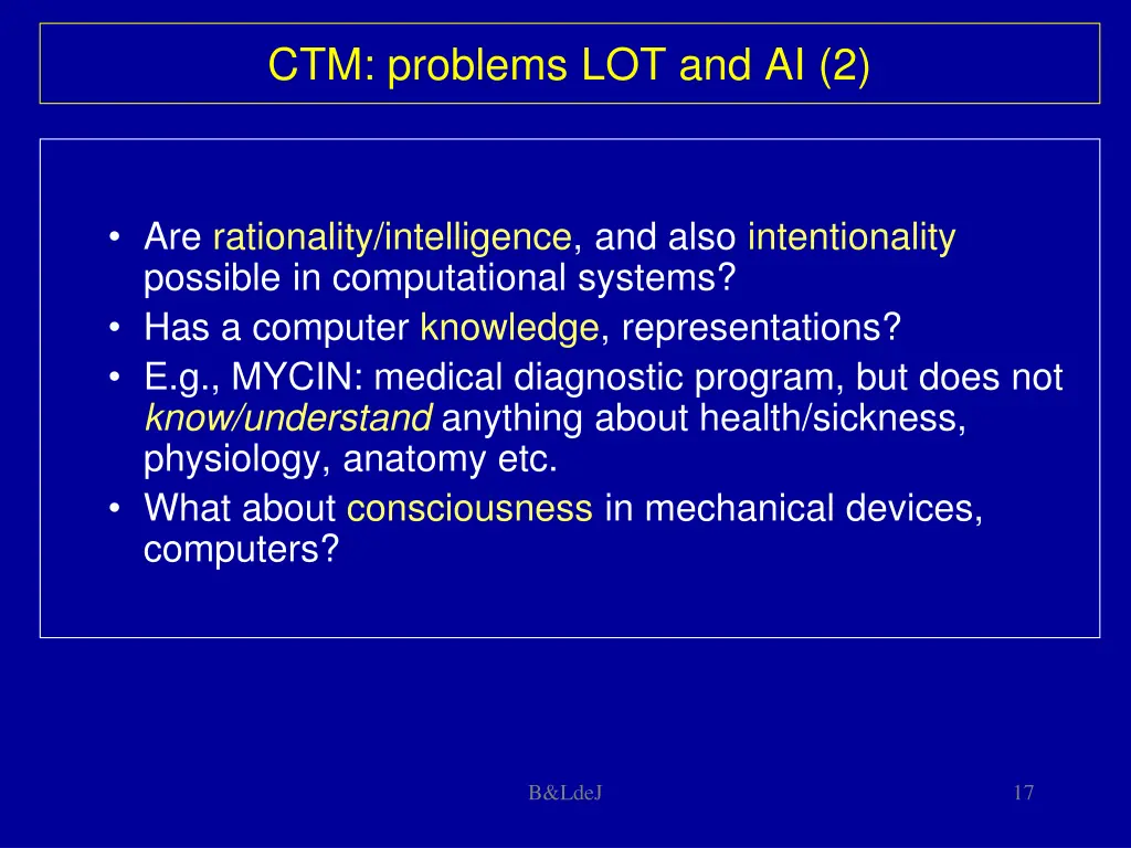 ctm problems lot and ai 2