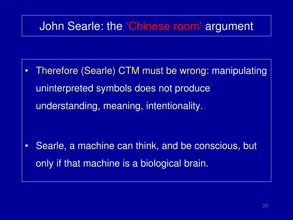 john searle the chinese room argument 1